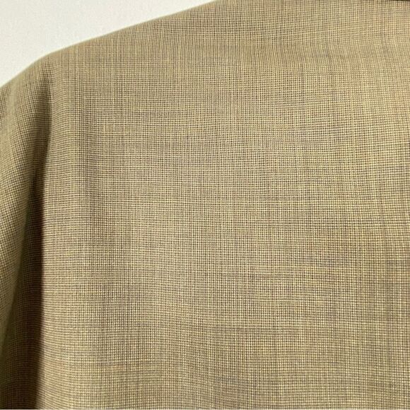 Chaps Ralph Lauren Suit Jacket Tan Wool Window Pane Plaid Men’s Size 50R - Picture 15 of 16